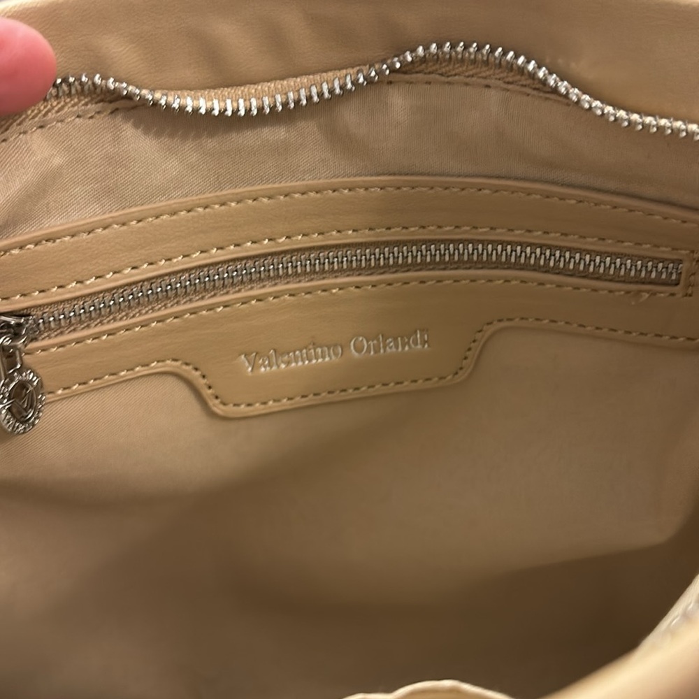 Valentino Orlandi Tan Crossbody & Card Holder NEW - Picture 5 of 14